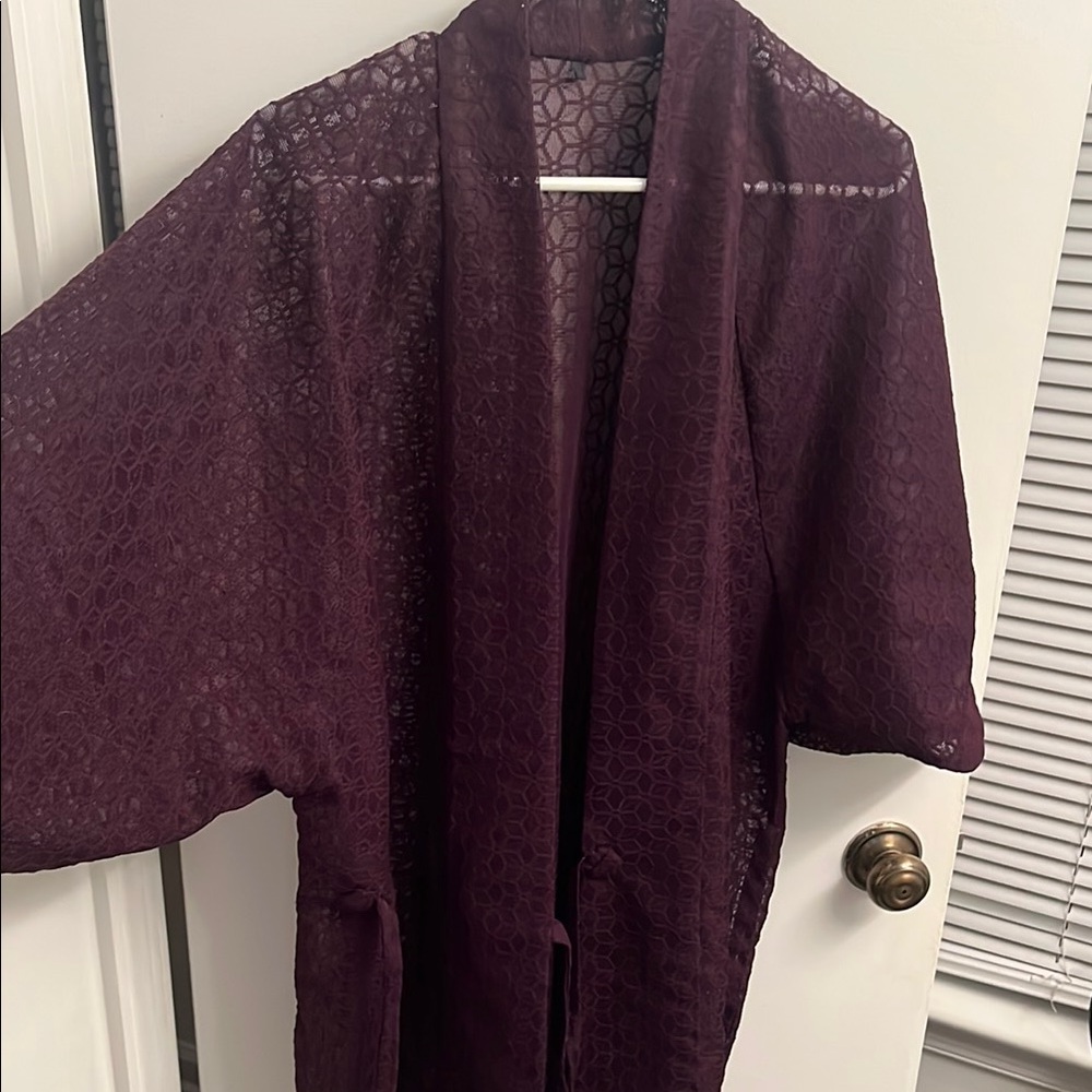 Elegant Purple Lace Kimono top purchased in Japan